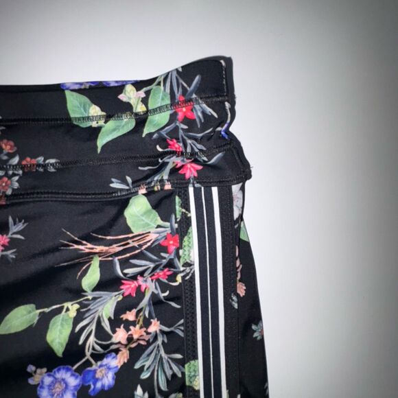 Athleta Gold Coast Surge Shorts Swim Bottoms Size Large Black Floral Print - Picture 3 of 8